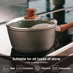 5Pieces Non-Stick Marble Coating Saucepan/Casserole/Fry Pan Cookware Set - Home & Garden > Kitchenware > Kitchen