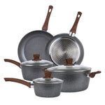 5Pieces Non-Stick Marble Coating Saucepan/Casserole/Fry Pan Cookware Set - Home & Garden > Kitchenware > Kitchen