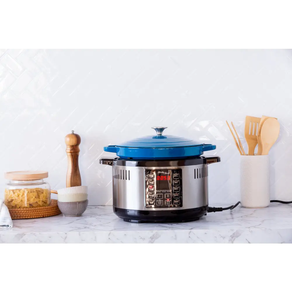 6.5L Smart Digital Dutch Oven w/ 8 Cook Settings Stainless Steel - Appliances > Kitchen Appliances