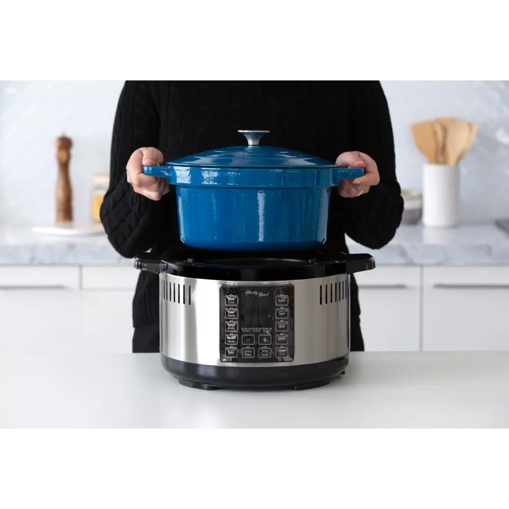 6.5L Smart Digital Dutch Oven w/ 8 Cook Settings Stainless Steel - Appliances > Kitchen Appliances