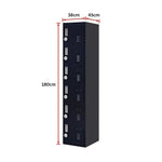 6-Door Locker for Office Gym Shed School Home Storage - Furniture > Office