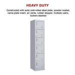 6-Door Locker for Office Gym Shed School Home Storage - Furniture > Office