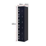 6-Door Locker for Office Gym Shed School Home Storage - Furniture > Office