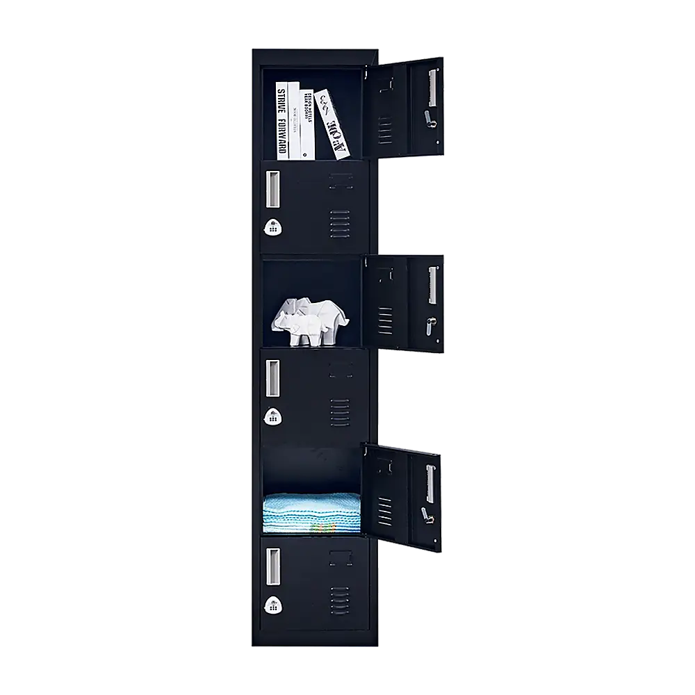 6-Door Locker for Office Gym Shed School Home Storage - Furniture > Office