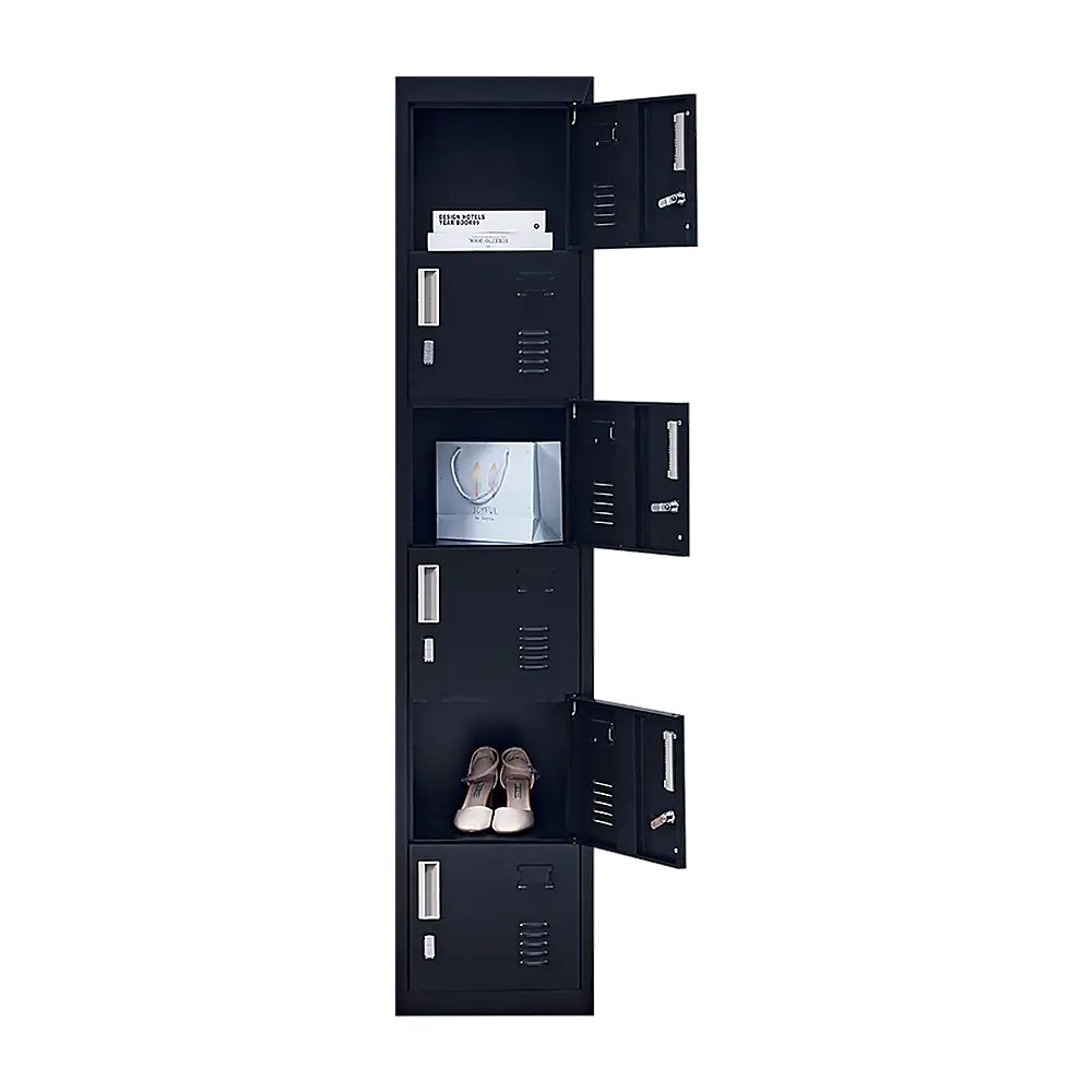 6-Door Locker for Office Gym Shed School Home Storage - Furniture > Office