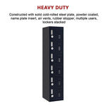 6-Door Locker for Office Gym Shed School Home Storage - Furniture > Office