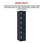 6-Door Locker for Office Gym Shed School Home Storage - Furniture > Office