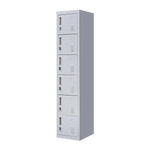 6-Door Locker for Office Gym Shed School Home Storage - Furniture > Office