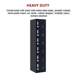 6-Door Locker for Office Gym Shed School Home Storage - Furniture > Office