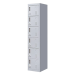 6-Door Locker for Office Gym Shed School Home Storage - Furniture > Office