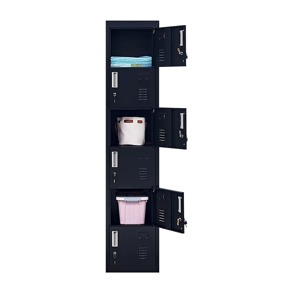 6-Door Locker for Office Gym Shed School Home Storage - Furniture > Office