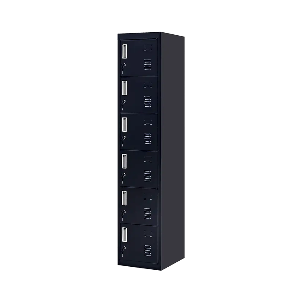 6-Door Locker for Office Gym Shed School Home Storage - Furniture > Office