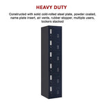 6-Door Locker for Office Gym Shed School Home Storage - Furniture > Office