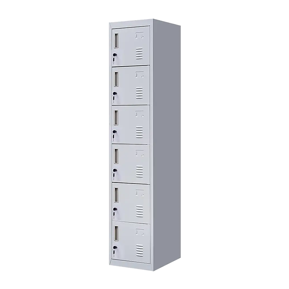 6-Door Locker for Office Gym Shed School Home Storage - Furniture > Office