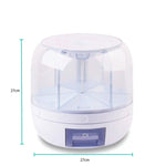 6 Grid Rotating Food Grain Dispenser 7.2L - Large Compartment Storage Container - Home & Garden > Kitchenware > Food