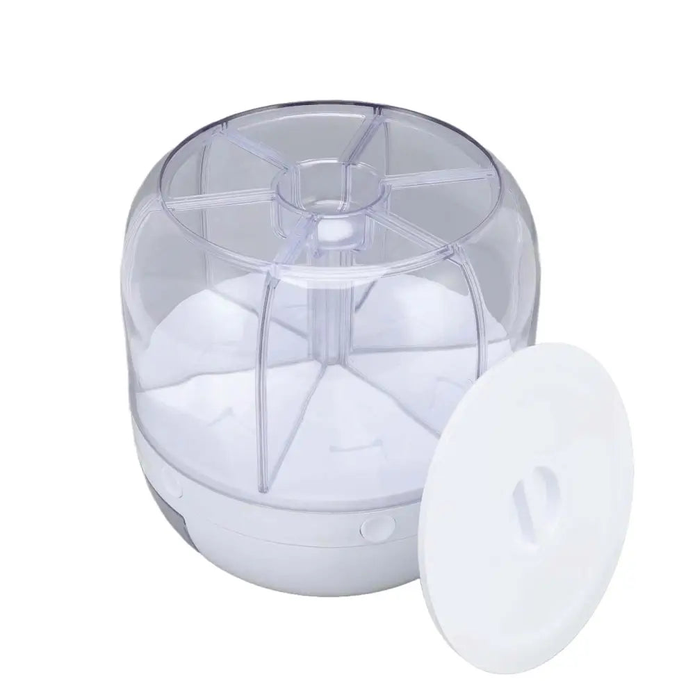 6 Grid Rotating Food Grain Dispenser 7.2L - Large Compartment Storage Container - Home & Garden > Kitchenware > Food