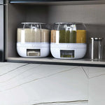 6 Grid Rotating Food Grain Dispenser 7.2L - Large Compartment Storage Container - Home & Garden > Kitchenware > Food