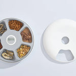 6 Meal Automatic Pet Dog Cat Food Feeder Dispenser with Programmable Timer Pink - Pet Care > Dog Supplies > Dog Bowls