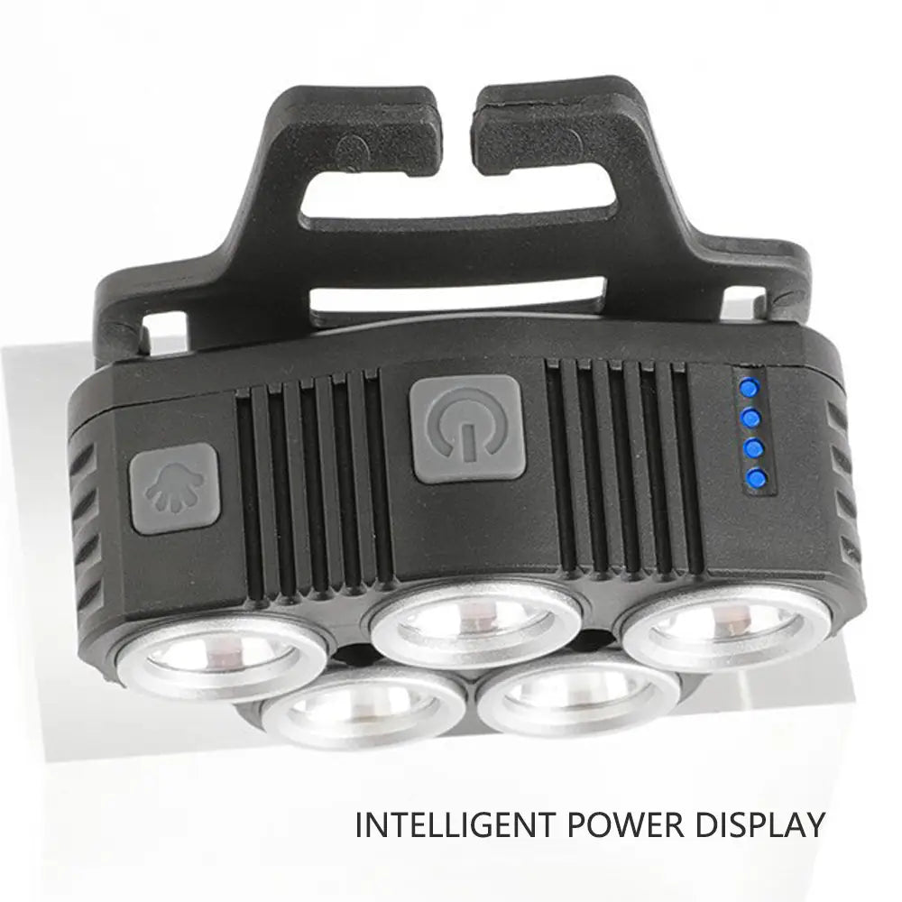 6 Modes LED Head Torch Induction Headlight Camping COB Infrared Strong Lights - Home & Garden > Lighting