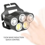 6 Modes LED Head Torch Induction Headlight Camping COB Infrared Strong Lights - Home & Garden > Lighting