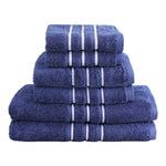 6 Pack Bath Towels Set Cotton Towel Navy - Home & Garden > Bathroom Accessories > Bath Towels & Robes