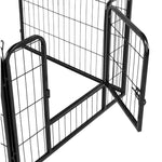 6 Panel Pet Dog Cat Bunny Puppy Play pen Playpen 60x80 cm Exercise Cage Dog Panel Fence - Pet Care > Dog Supplies > Dog