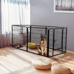 6 Panel Pet Dog Cat Bunny Puppy Play pen Playpen 60x80 cm Exercise Cage Dog Panel Fence - Pet Care > Dog Supplies > Dog