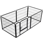 6 Panel Pet Dog Cat Bunny Puppy Play pen Playpen 60x80 cm Exercise Cage Dog Panel Fence - Pet Care > Dog Supplies > Dog