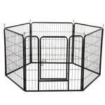 6 Panel Pet Dog Cat Bunny Puppy Play pen Playpen 80x80cm Exercise Cage Dog Panel Fence - Pet Care > Dog Supplies > Dog