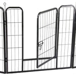 6 Panel Pet Dog Cat Bunny Puppy Play pen Playpen 80x80cm Exercise Cage Dog Panel Fence - Pet Care > Dog Supplies > Dog