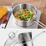 6 Pc Kitchen Sauce Pan Pots Set 430 Stainless Steel Cookware Set Milk stock Pot Pans Set - Home & Garden > Kitchenware