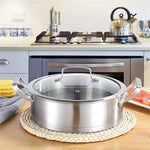 6 Pc Kitchen Sauce Pan Pots Set 430 Stainless Steel Cookware Set Milk stock Pot Pans Set - Home & Garden > Kitchenware