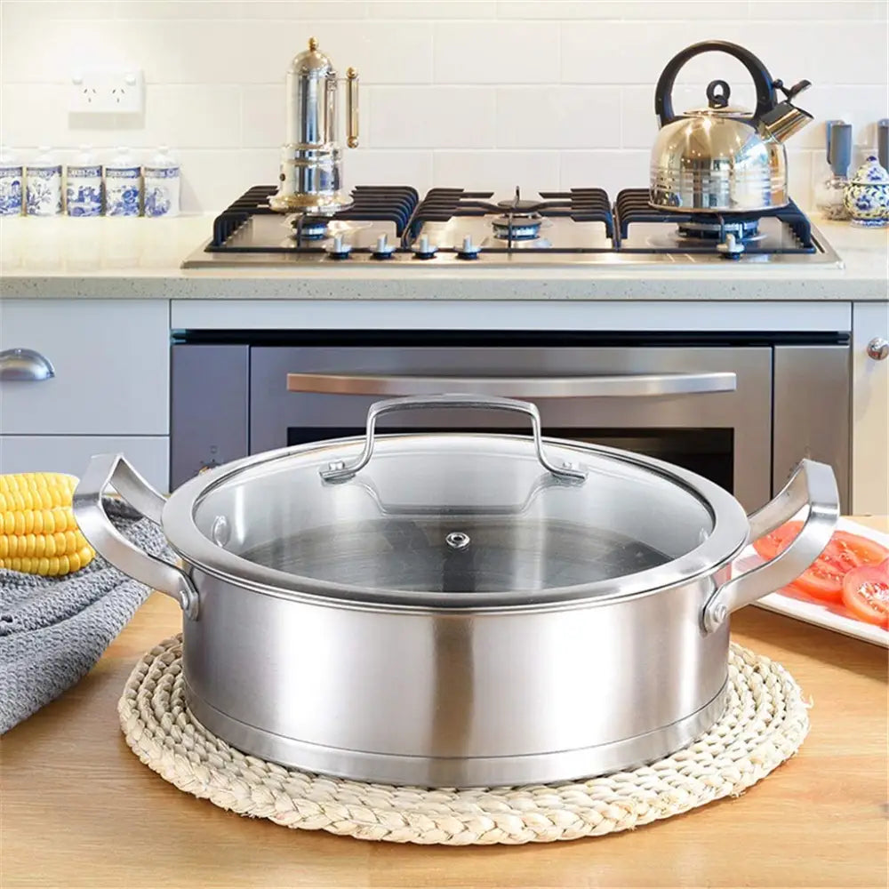 6 Pc Kitchen Sauce Pan Pots Set 430 Stainless Steel Cookware Set Milk stock Pot Pans Set - Home & Garden > Kitchenware