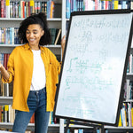 60 x 90cm Magnetic Writing Whiteboard Dry Erase w/ Height Adjustable Tripod Stand - Furniture > Office