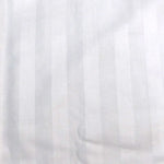 600TC Pair of Wide Self Striped Standard Pillowcases White - Home & Garden > Bedding