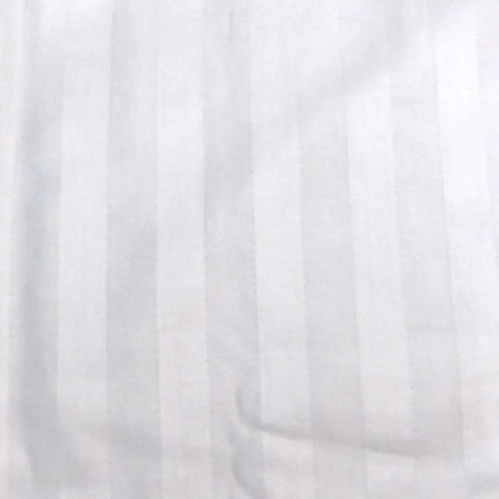 600TC Pair of Wide Self Striped Standard Pillowcases White - Home & Garden > Bedding