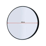 60cm Round Wall Mirror Bathroom Makeup Mirror by Della Francesca - Home & Garden > DIY > Kitchen & Bathroom DIY