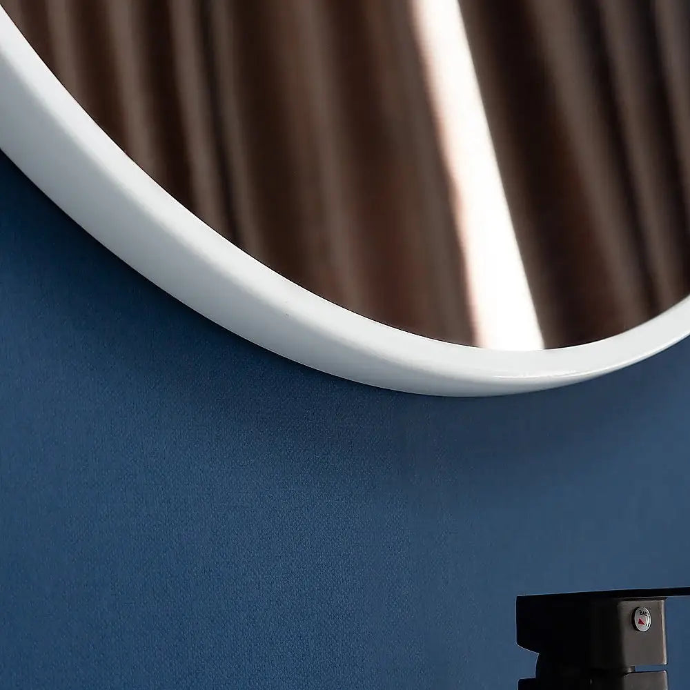60cm Round Wall Mirror Bathroom Makeup Mirror by Della Francesca - Home & Garden > Bathroom Accessories