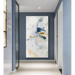60cmx120cm Abstract Watercolour Style Black Frame Canvas Wall Art - Home & Garden > Wall Art