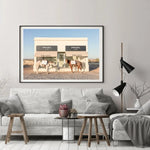 60cmx90cm Horses Fashion Black Frame Canvas Wall Art - Home & Garden > Wall Art
