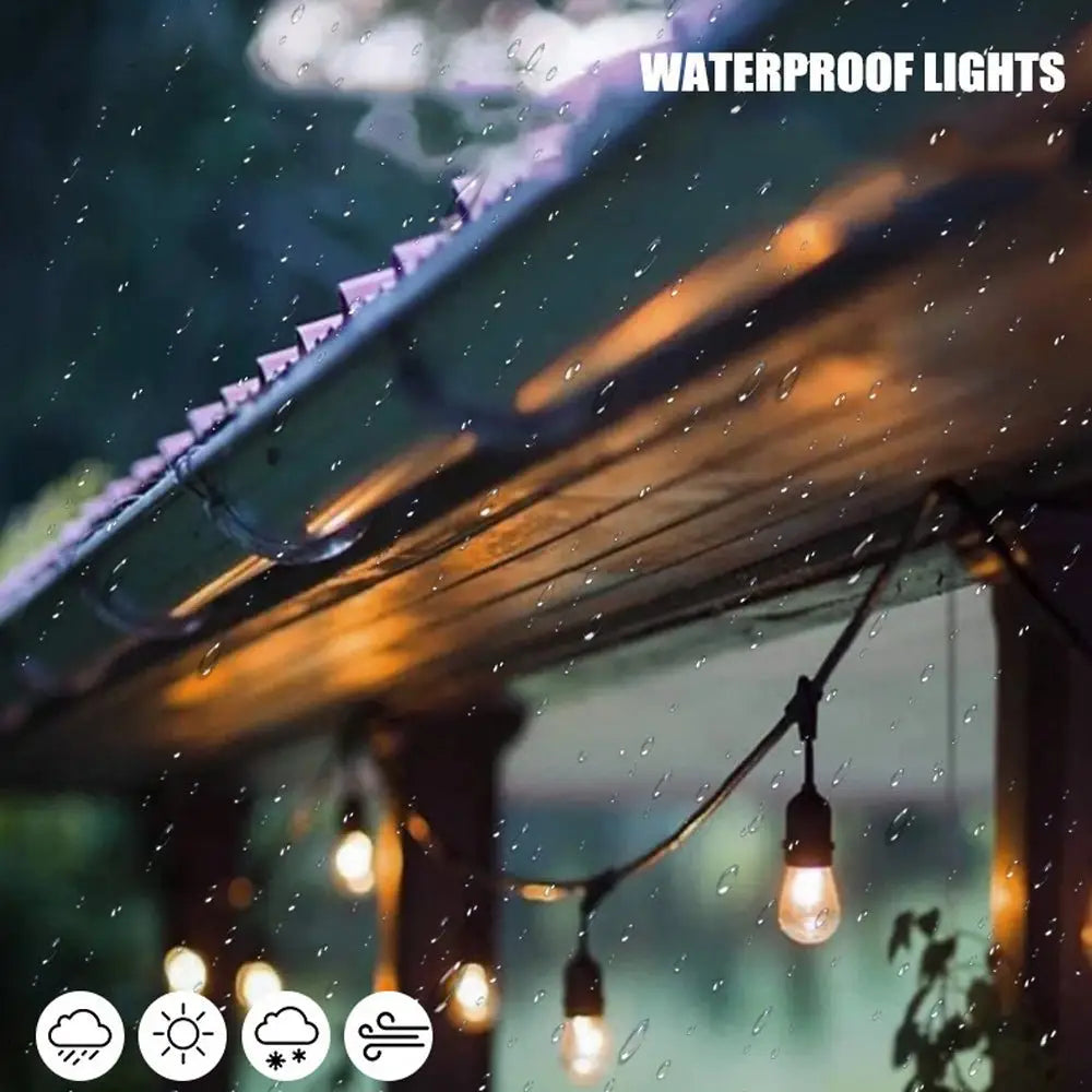 60M Festoon String Lights Kits Christmas Wedding Party Waterproof outdoor - Occasions > Party Lights