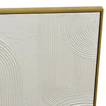 60X90cm Ephemeral Echoes of Continuity Dark Wood Framed Hand Painted Canvas Wall Art - Home & Garden > Wall Art