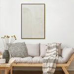 60X90cm Ephemeral Echoes of Continuity Dark Wood Framed Hand Painted Canvas Wall Art - Home & Garden > Wall Art