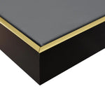 60X90cm Golden Dichotomy Gold Framed Hand Painted Canvas Wall Art - Home & Garden > Wall Art
