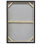 60X90cm Golden Dichotomy Gold Framed Hand Painted Canvas Wall Art - Home & Garden > Wall Art