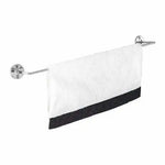 610mm Chrome Towel Rail Stainless Steel Holder Rack - Home & Garden > Bathroom Accessories > Towel Racks & Holders