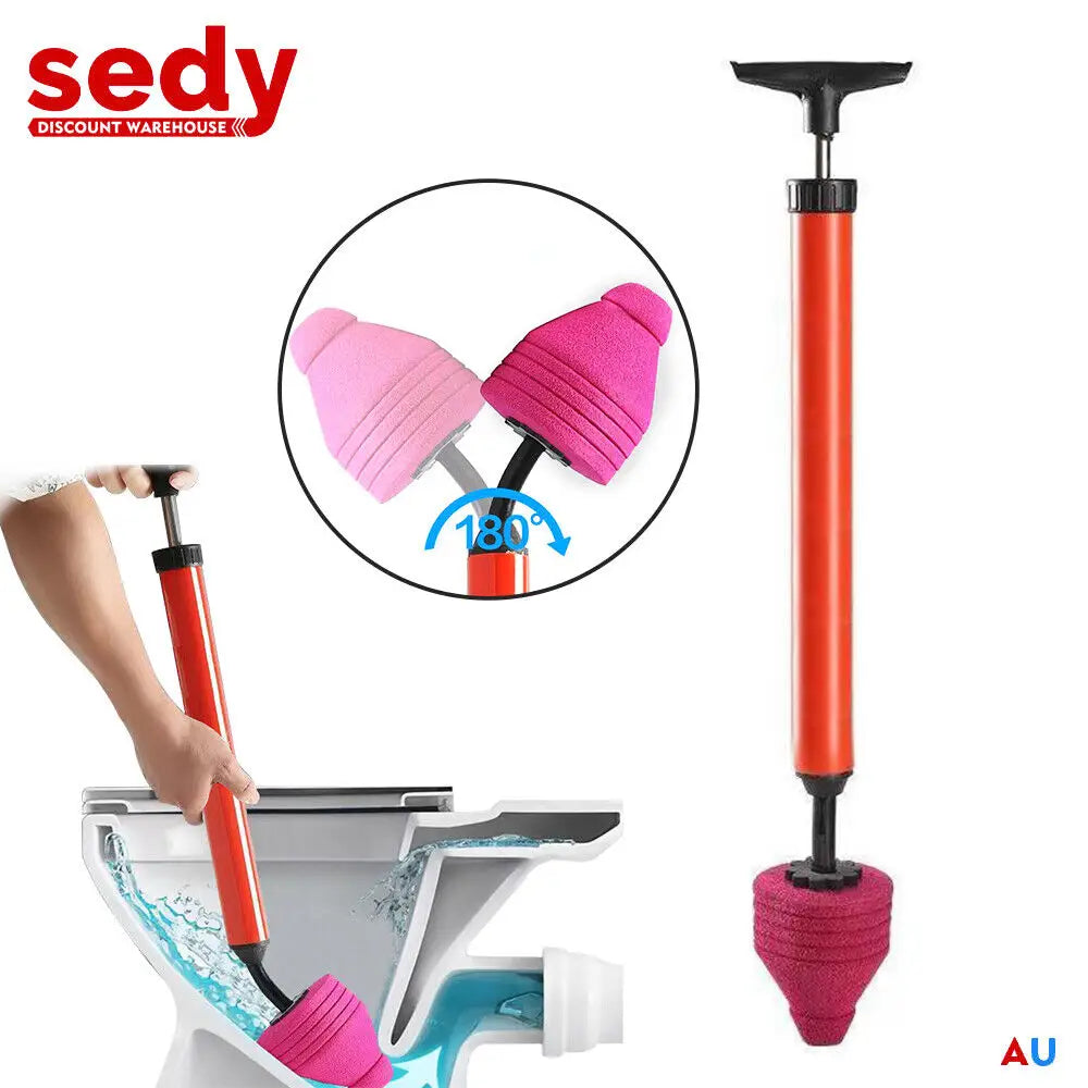 62cm High Pressure Toilet Unblock Toilet Pipe Plunger Bathrooms floor Drains - Home & Garden > Bathroom Accessories >