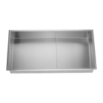 641 x 336 x 101mm Shower Niche Double Shelf Organizer No Tile Needed in Stainless Steel Finish - Home & Garden > DIY >