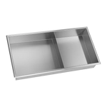 641 x 336 x 101mm Shower Niche Double Shelf Organizer No Tile Needed in Stainless Steel Finish - Home & Garden > DIY >
