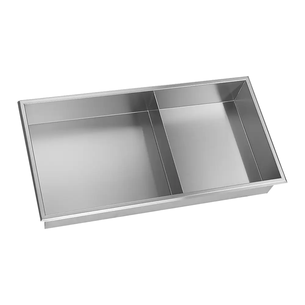 641 x 336 x 101mm Shower Niche Double Shelf Organizer No Tile Needed in Stainless Steel Finish - Home & Garden > DIY >
